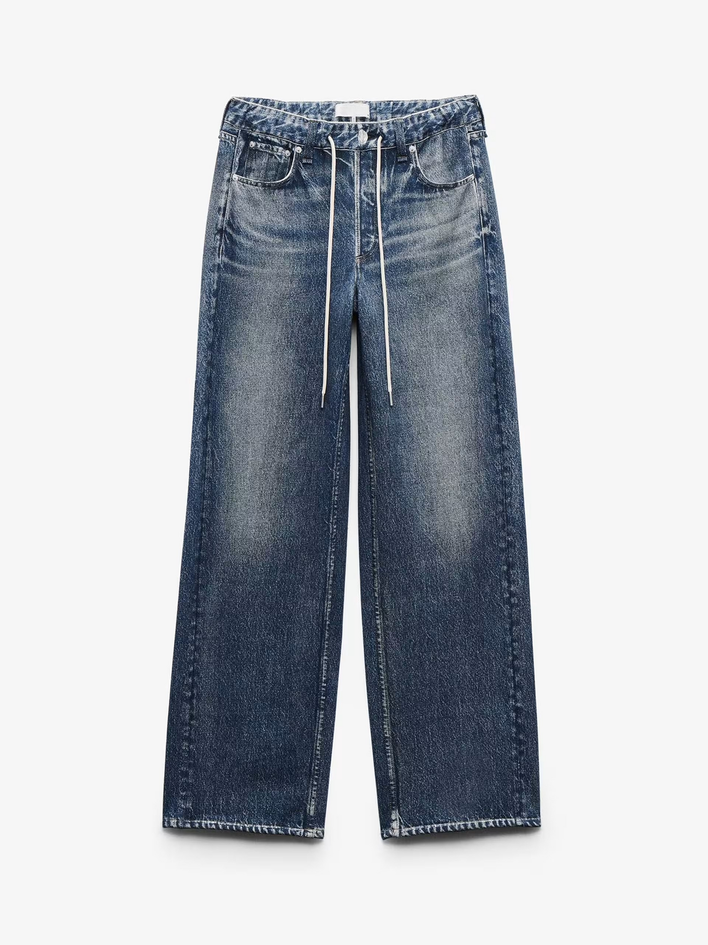 Drawstring Wide-Leg Pants
