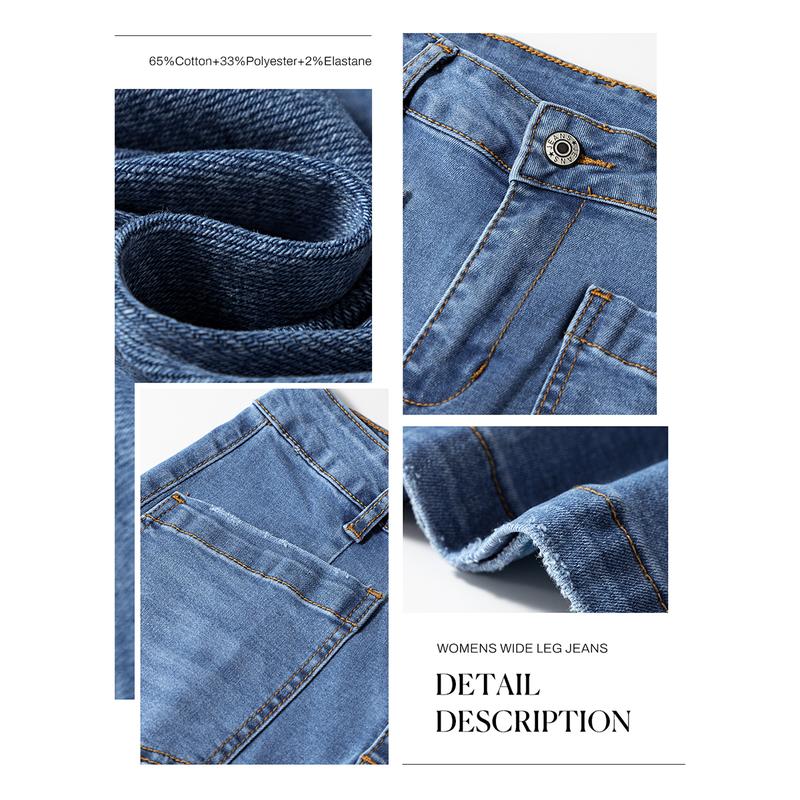 Cropped Wide Leg Jeans