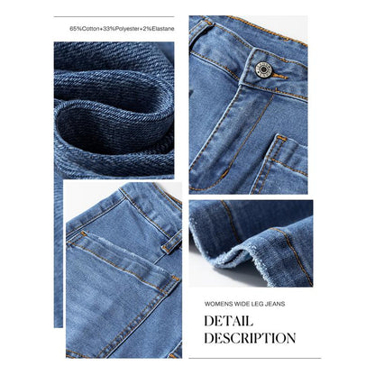 Cropped Wide Leg Jeans