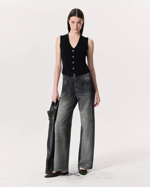 Two-Stripe Sweatpant Jeans