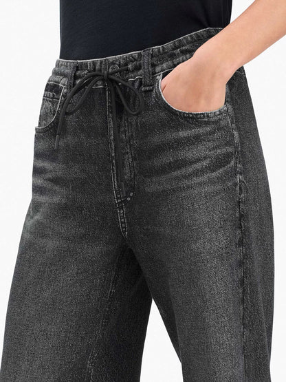Drawstring Wide-Leg Pants