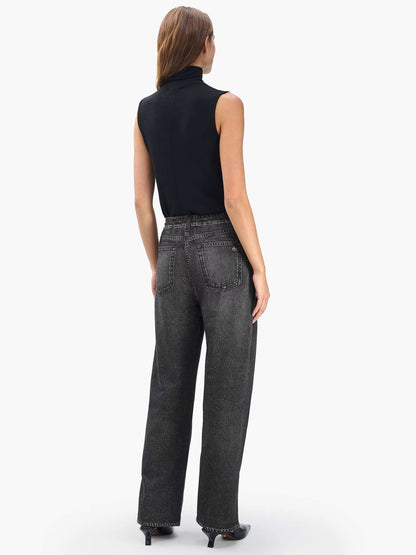 Drawstring Wide-Leg Pants