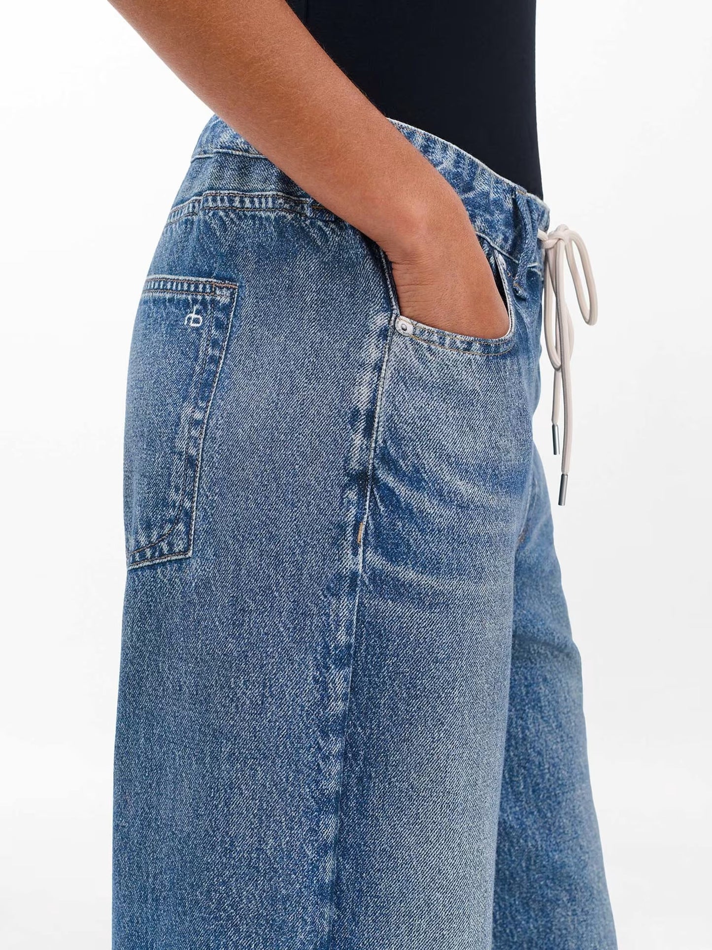 Drawstring Wide-Leg Pants