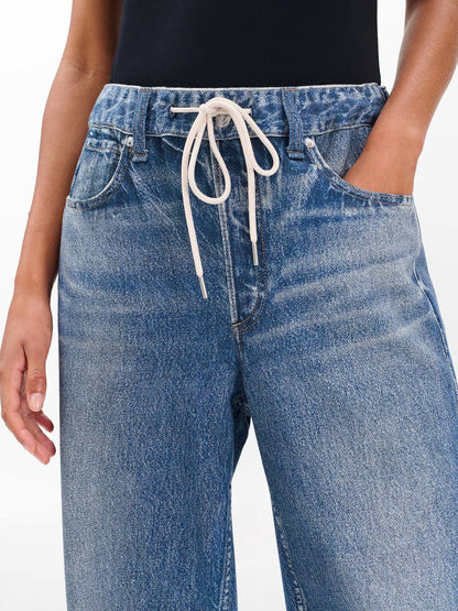 Drawstring Wide-Leg Pants