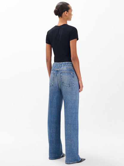 Drawstring Wide-Leg Pants