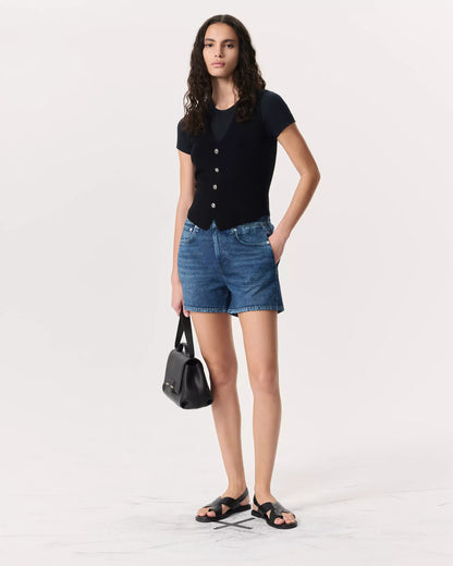 Denim Sweatshorts