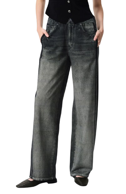 Two-Stripe Sweatpant Jeans