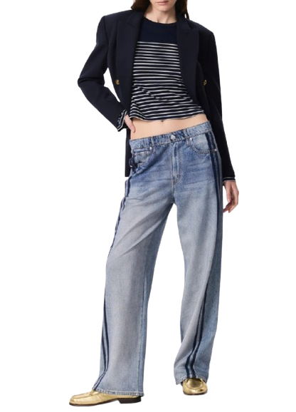 Two-Stripe Sweatpant Jeans