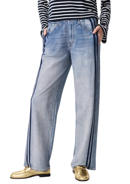 Two-Stripe Sweatpant Jeans