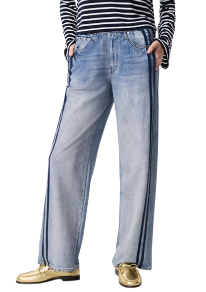 Two-Stripe Sweatpant Jeans