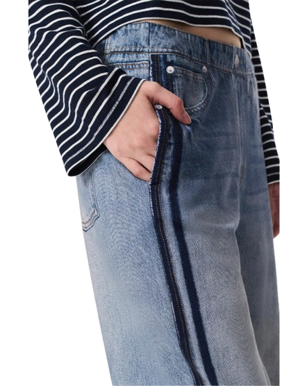 Two-Stripe Sweatpant Jeans