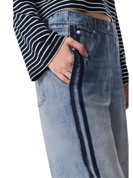 Two-Stripe Sweatpant Jeans