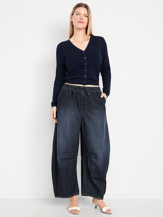 High Waist Barrel Jeans