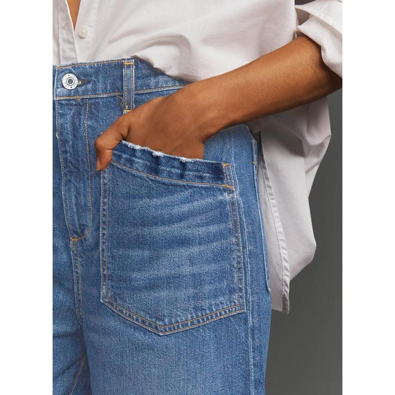 Cropped Wide Leg Jeans